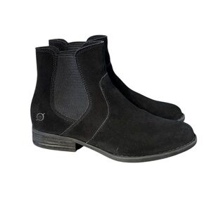 Born Black Chelsea Ankle Boots with Elastic Panels Women’s Size 8